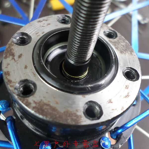 店长推荐山地车改装轴后轮轴承轴滚珠花鼓改培林实芯轴升级散珠花鼓带
