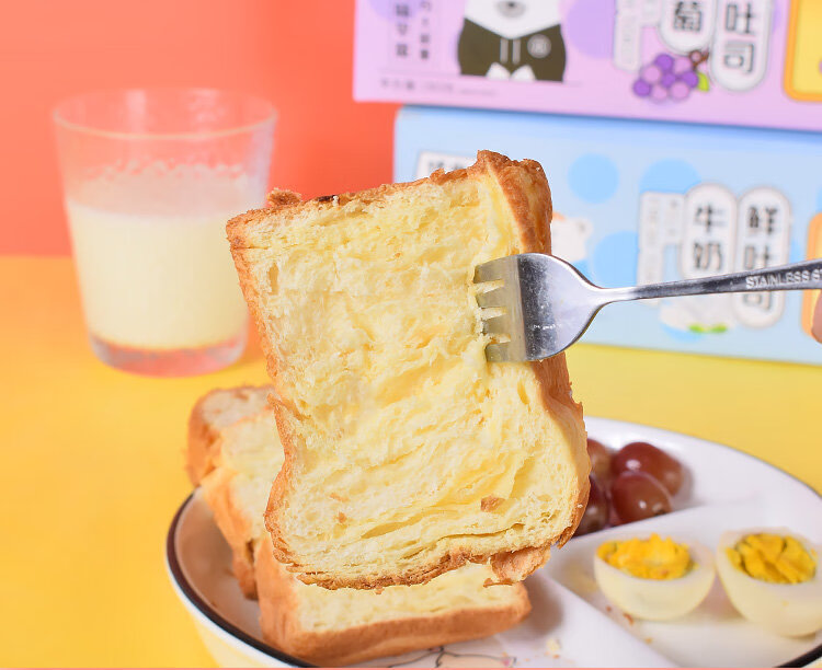 熊本家北海道吐司4箱大面包牛奶红豆葡萄椰蓉黑糖珍珠