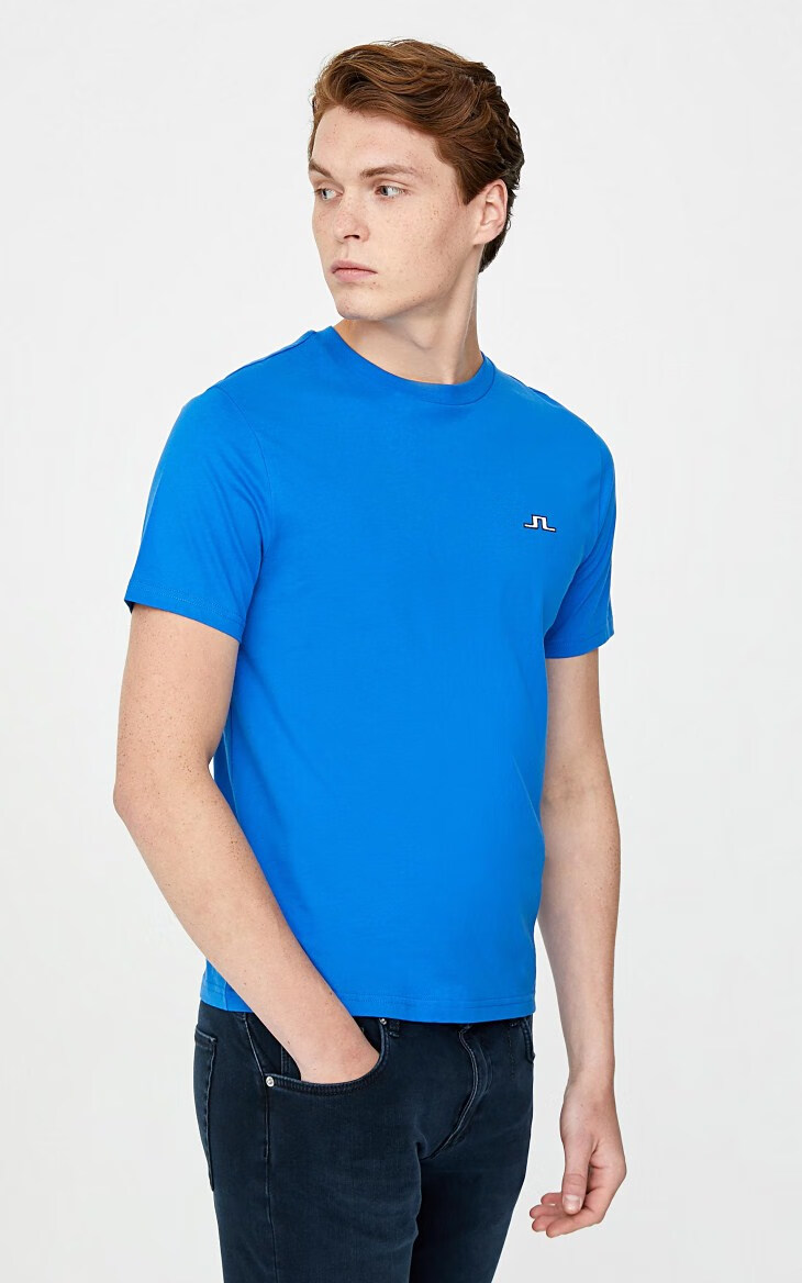 商场同款jlindeberg 金林德伯格早秋潮纯色logo圆领短袖t恤男