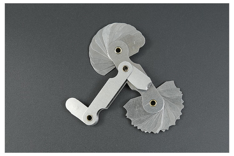 晶花半径规高精度半径尺测量圆弧工具弧度r规样板圆角规 r50-100