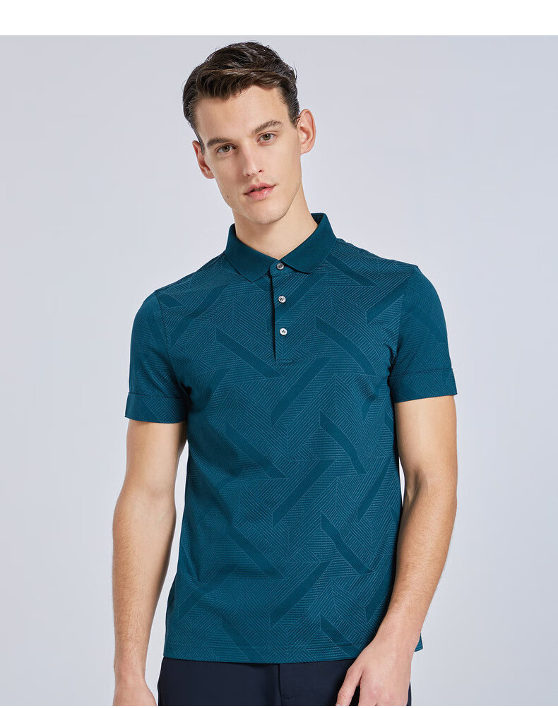 劲霸男装 k-boxing 短袖polo衫男夏季男士商务休闲翻领t恤男正装htka