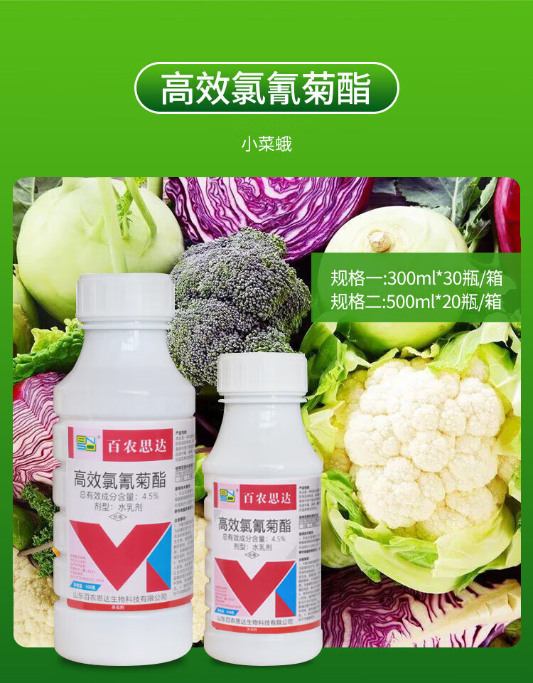 适用作物:蔬菜剂型:微/水乳剂毒性:低毒商品毛重:500.