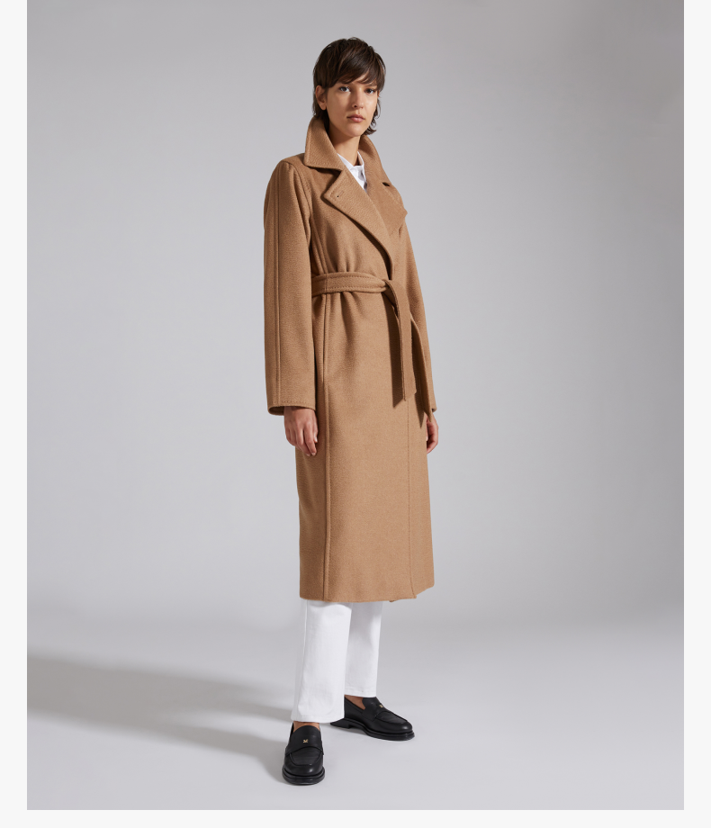 【经典款】maxmara 女士 manuela经典大衣 驼色 40【图片 价格 品牌