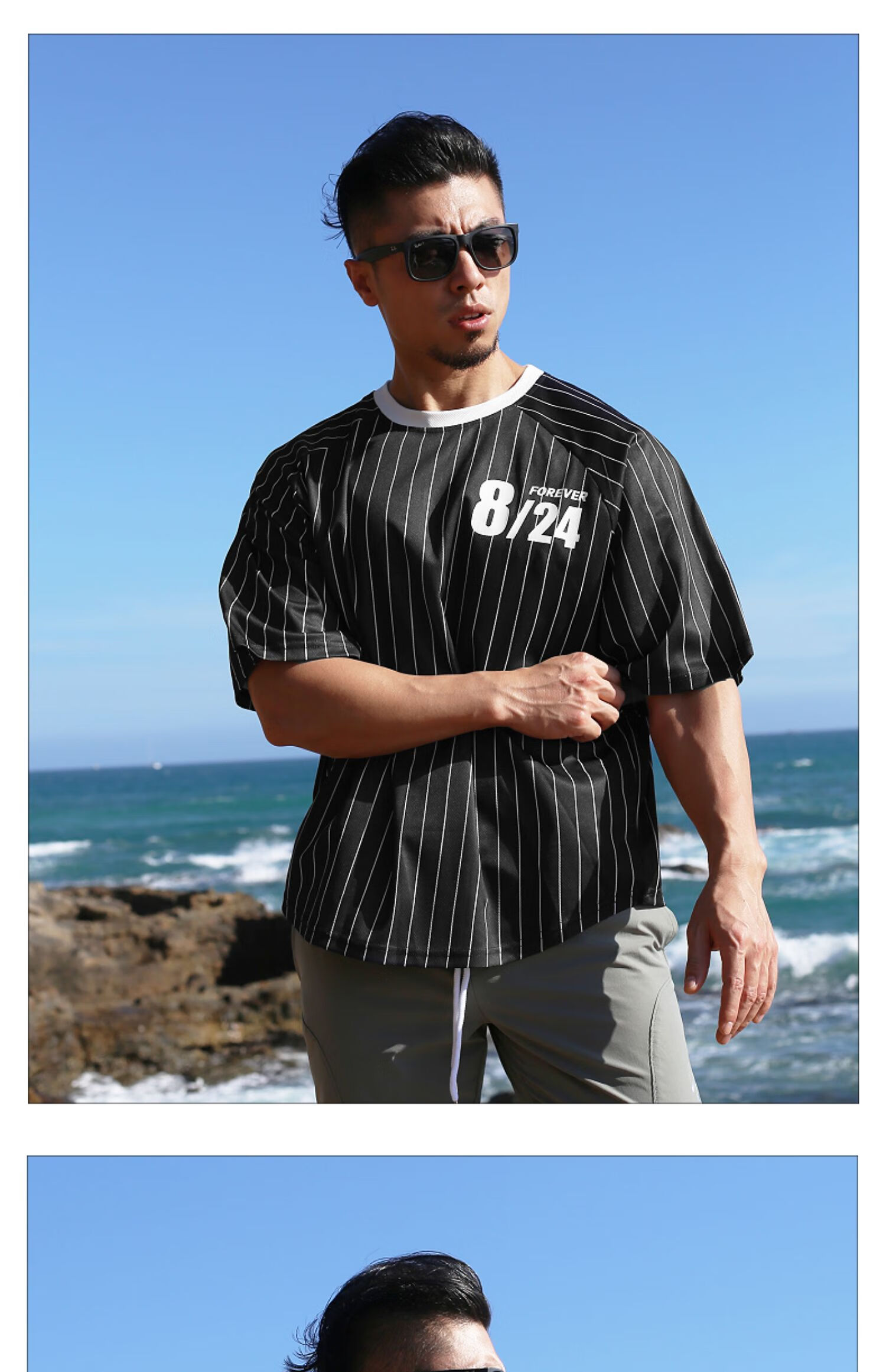 运动健身衣服速干大t恤宽松短袖男冰丝跑步大码训练上衣半袖体恤黑色