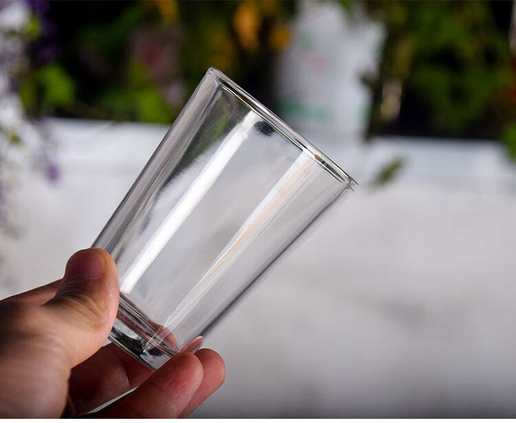 餐饮一两半二两半钢化酒杯一口杯家用耐热茶水杯6个 12个装 125毫升直