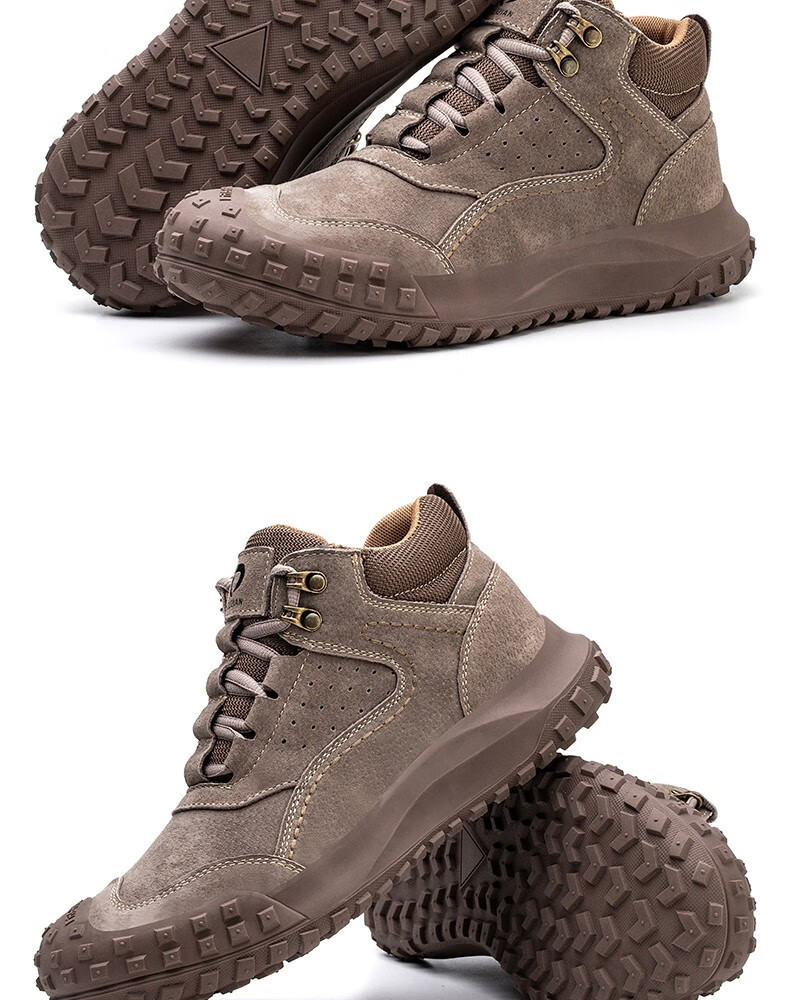 孚诚劳保鞋男猪皮透气舒适耐磨钢头防砸防刺耐磨工作安全鞋工地电焊