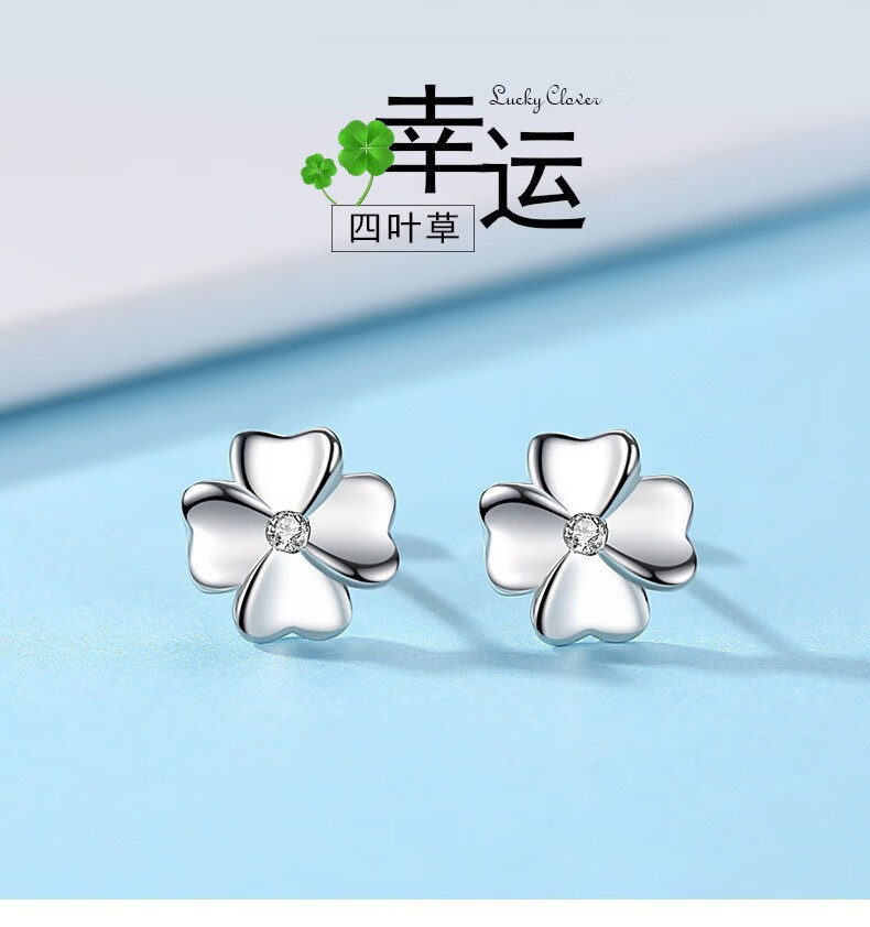 潮流小众首饰品耳环闺蜜老婆生日礼物送女朋友耳饰银白色情人节礼物