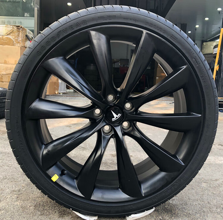 禧迪郎 适用22寸特斯拉modelx轮毂原厂原装钢圈升级改装特斯拉x s 浅