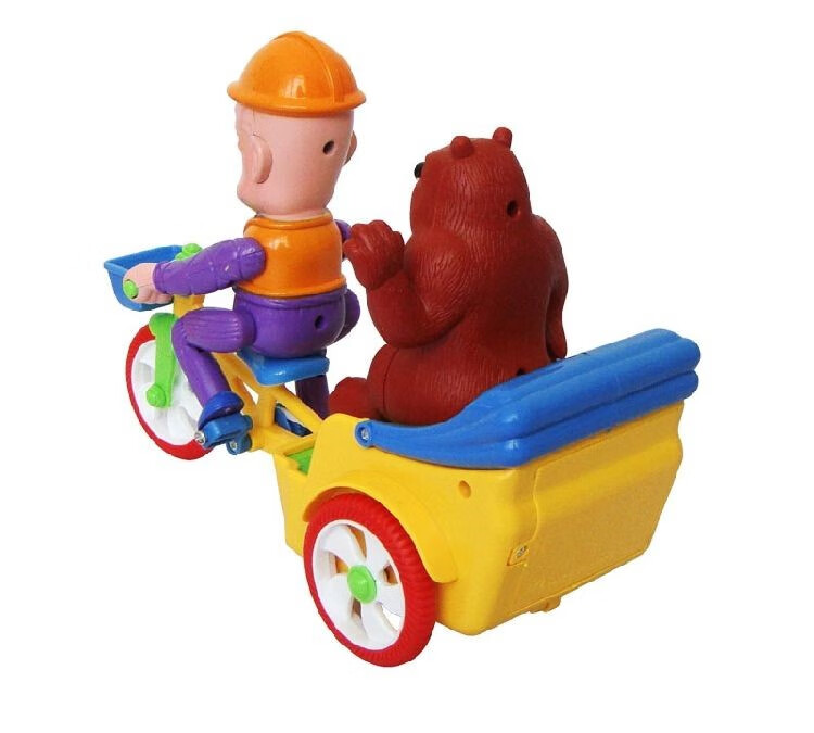 光头强的皮卡车光头强玩具电动万向熊出没玩具 光头强骑三轮车带熊大