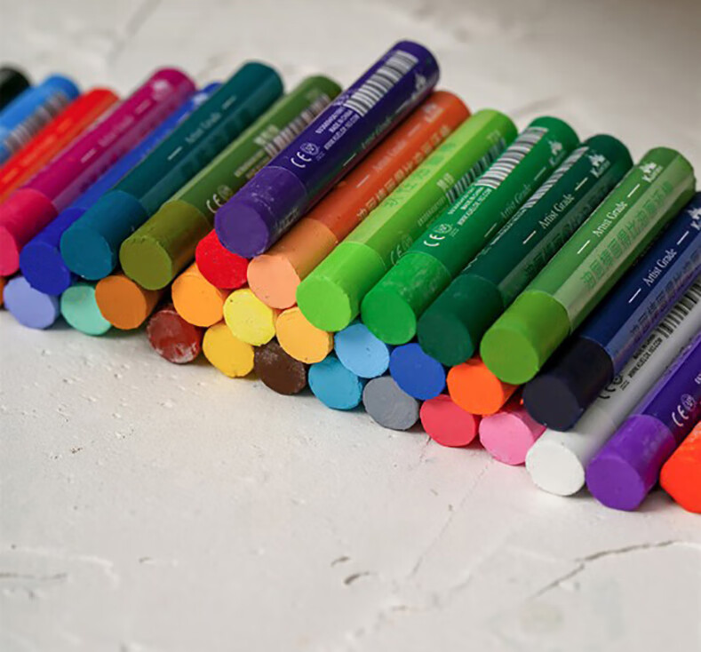 酷力郎软性油画棒套装36色油性粉彩棒24色莫兰迪水溶性色系肌理效果