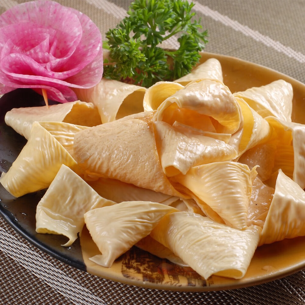 万寿斋 盒马max皮600g东北优质黄豆腐竹响铃卷豆皮干货油豆腐【图片