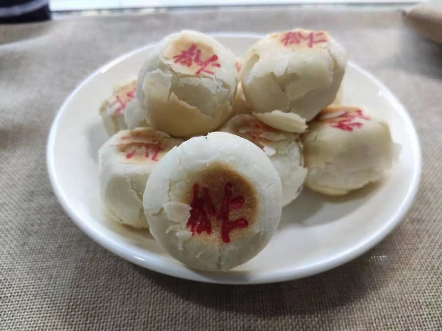 石灰窑水晶饼正宗陕西渭南特产健民伍仁白皮点心多种口味传统糕点