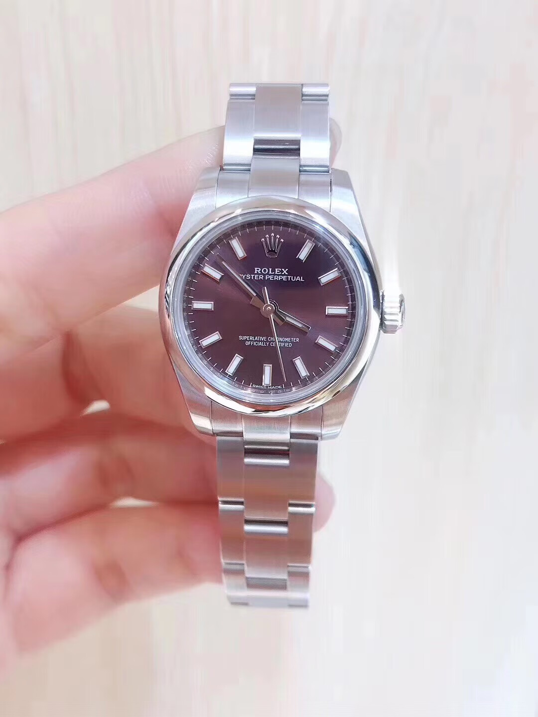 二手95新劳力士女表机械表18k金日志二手手表钟表名表奢侈品6917326mm