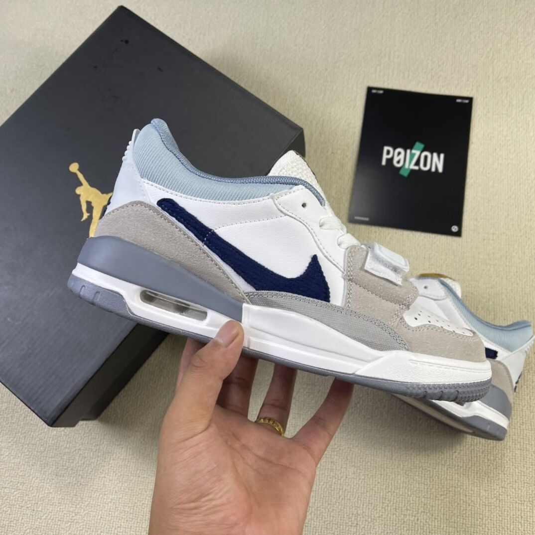 【官方】aj312运动鞋情侣休闲百搭学生白灰色low篮球鞋ins火跑步鞋 aj