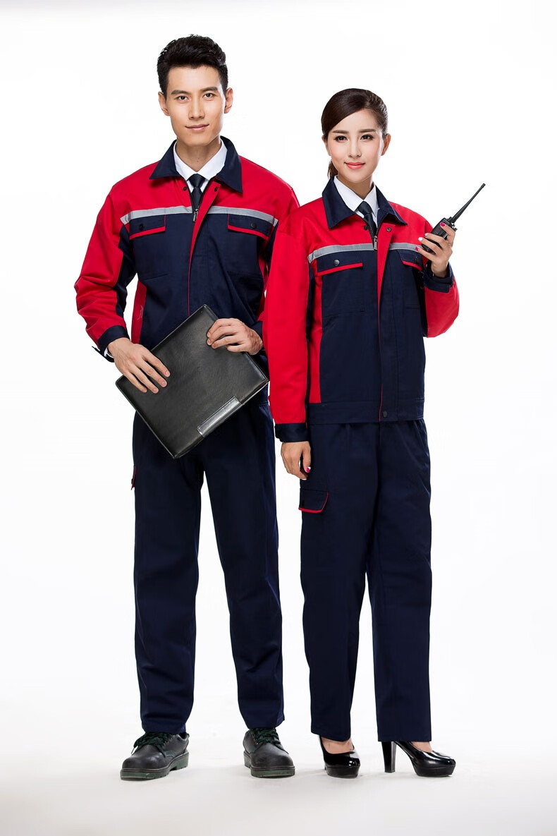 物流仓储物业搬运工工作服套装 汽修电焊工程部快递员长袖秋冬款定制