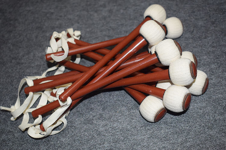 六道木手工缠制锣锤锣槌锣点大小苏锣虎音锣锣棒铜锣锤实木敲锣棒