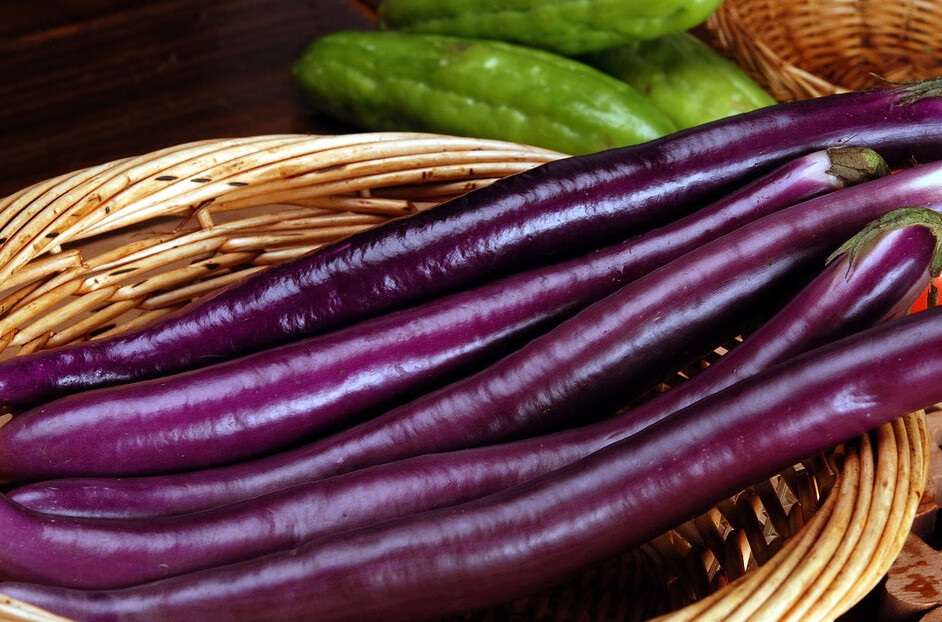 新鲜细茄子3斤长线茄子杭茄薄皮嫩紫蔬菜当天采摘5斤1500g