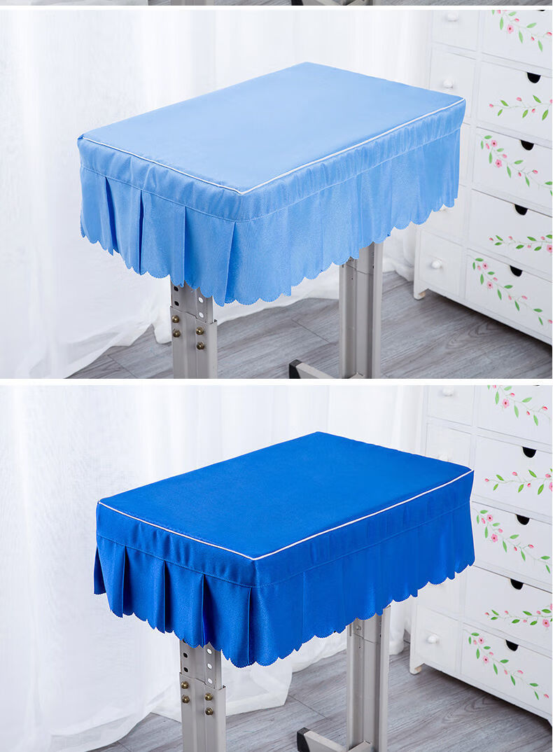 防水环保小学生桌布教室课桌套学校桌布单人蓝色桌套学生桌罩定制深