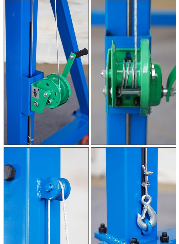 ai)龙门架吊机移动龙门吊架航吊简易升降式3吨5家用2起重小型 龙门吊