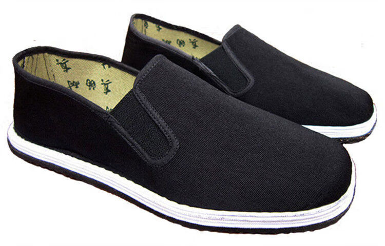 老八路军工布鞋男布鞋黑色老北京千层底布鞋军单布鞋大码盒装 黑色