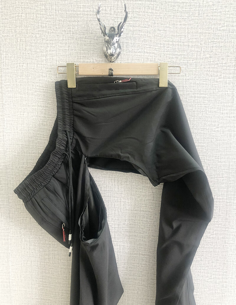 幻源方便免脱方便好办事裤打野约会神器全开档双头拉链心机男裤快乐裤