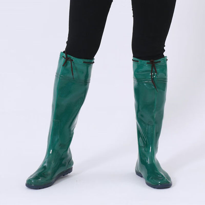 插秧雨鞋高筒雨靴过膝下水裤加长软胶鞋过膝水田农田水靴水鞋男女 107