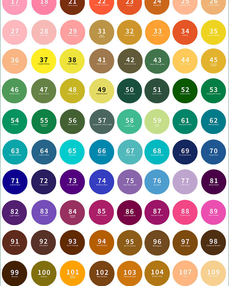 touch双头马克笔手绘设计套装学生动漫水彩笔马克笔套装 基础36色 5