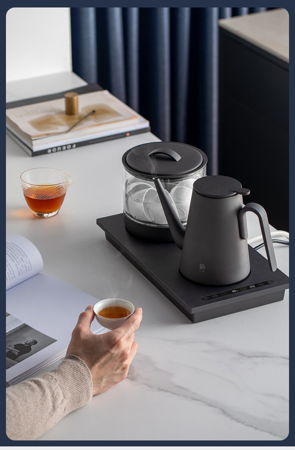 三界茶具全自动上水电水壶智能烧水泡茶壶茶具套装嵌入式带消毒锅煮水