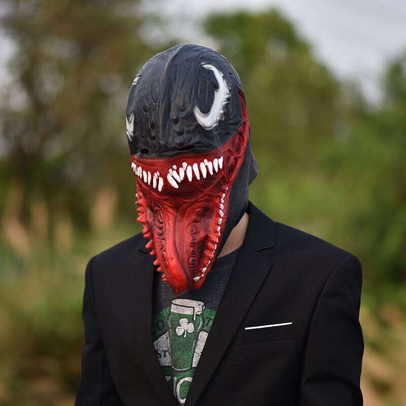 电影系列面具头套灭霸头套毒液头套ins头套搞怪拍照表演cos道具 黑豹