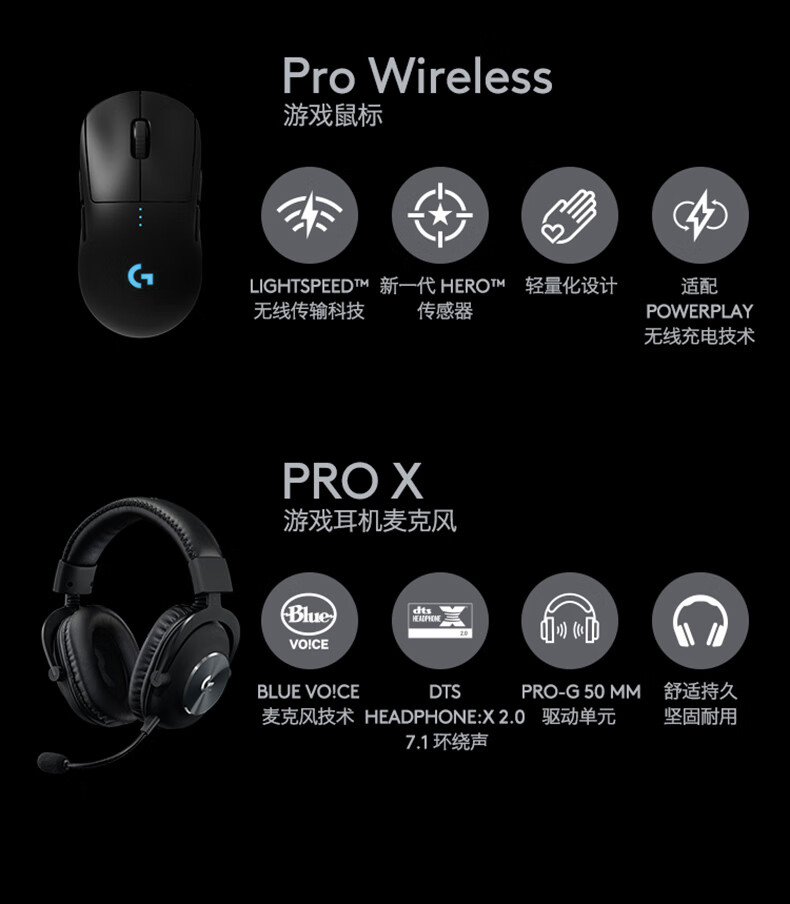 羅技(logitech)prox電競有線機械鍵盤gpro升級版背光87鍵臺式 羅技 g