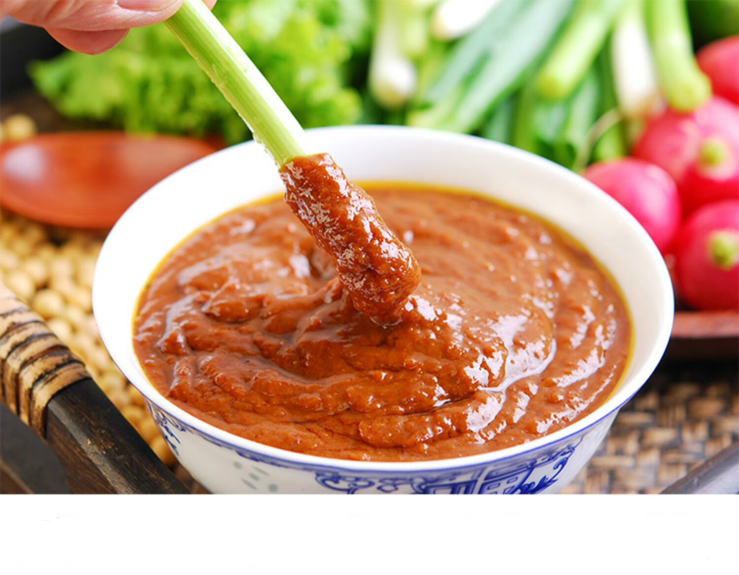 东北大酱 农家大酱 黄豆酱大豆酱豆瓣酱沾菜酱熟酱大葱蘸酱菜【图片