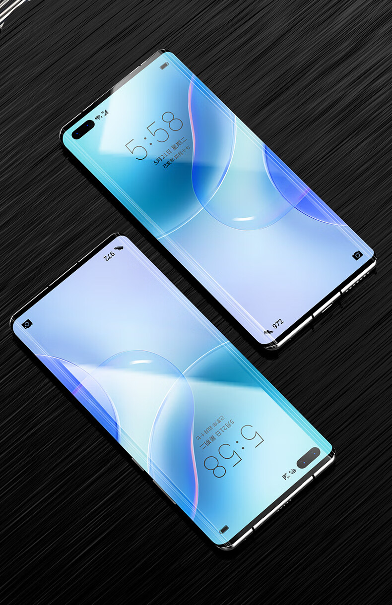 华为nova8pro手机膜nove8钢化膜全屏覆盖曲面屏全包保护贴膜novo8陶瓷
