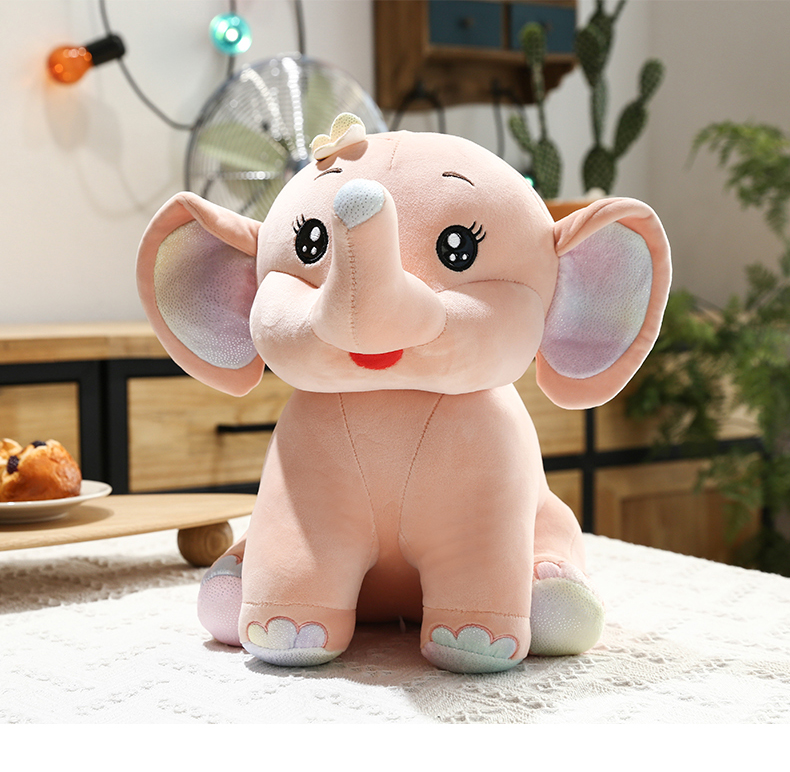 大象毛绒玩具公仔可爱宝宝安抚睡觉超软萌布娃娃坐姿大象玩偶女生陪睡