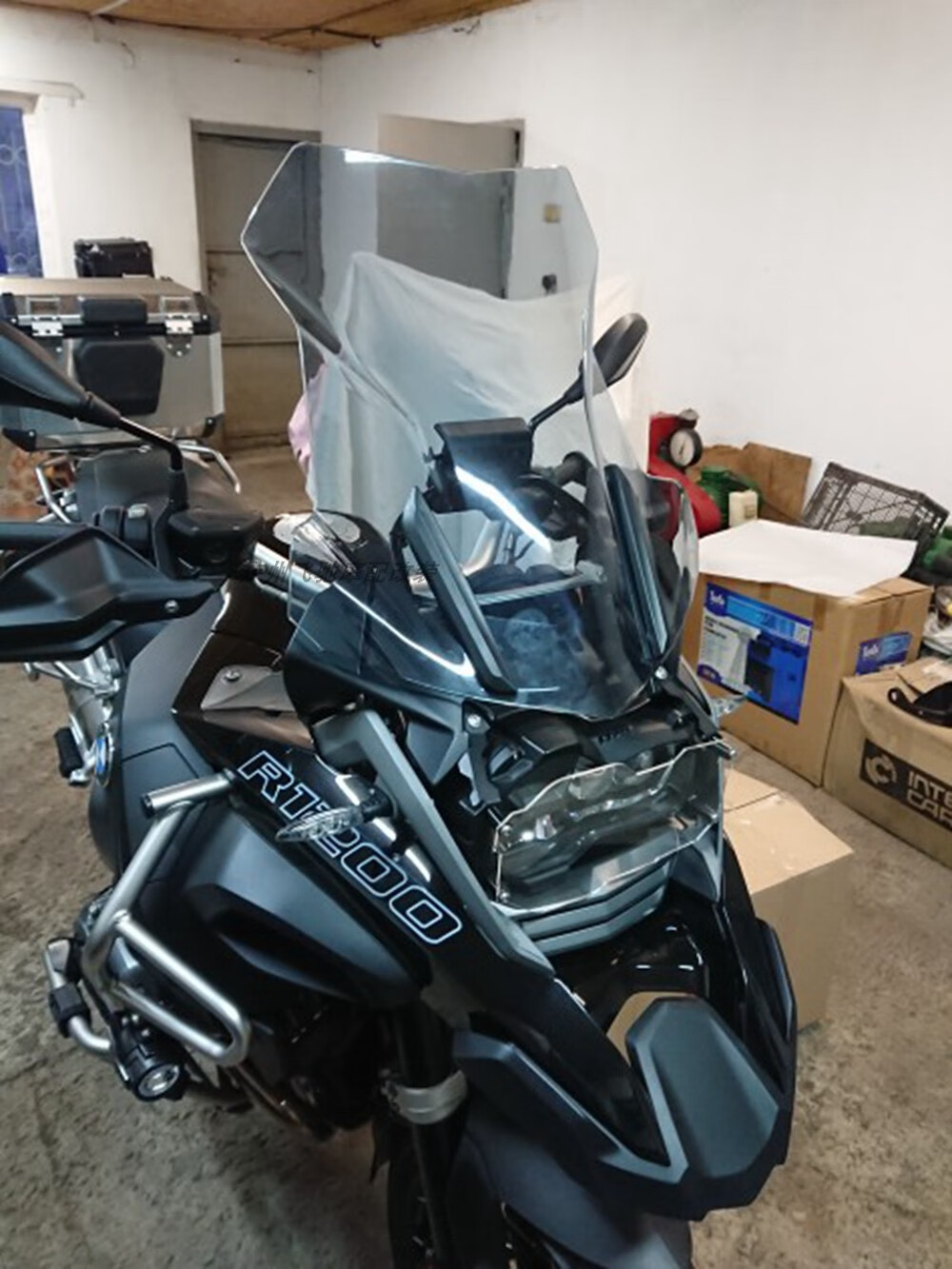 适用宝马水鸟r1200gsadv1250gs改装加高风挡加厚挡风玻璃专用无损安装