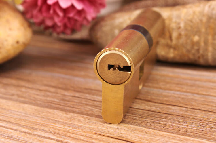 【铁钥匙】全铜ab锁芯 防盗门锁心 偏心锁芯 进户门大门纯全铜锁芯