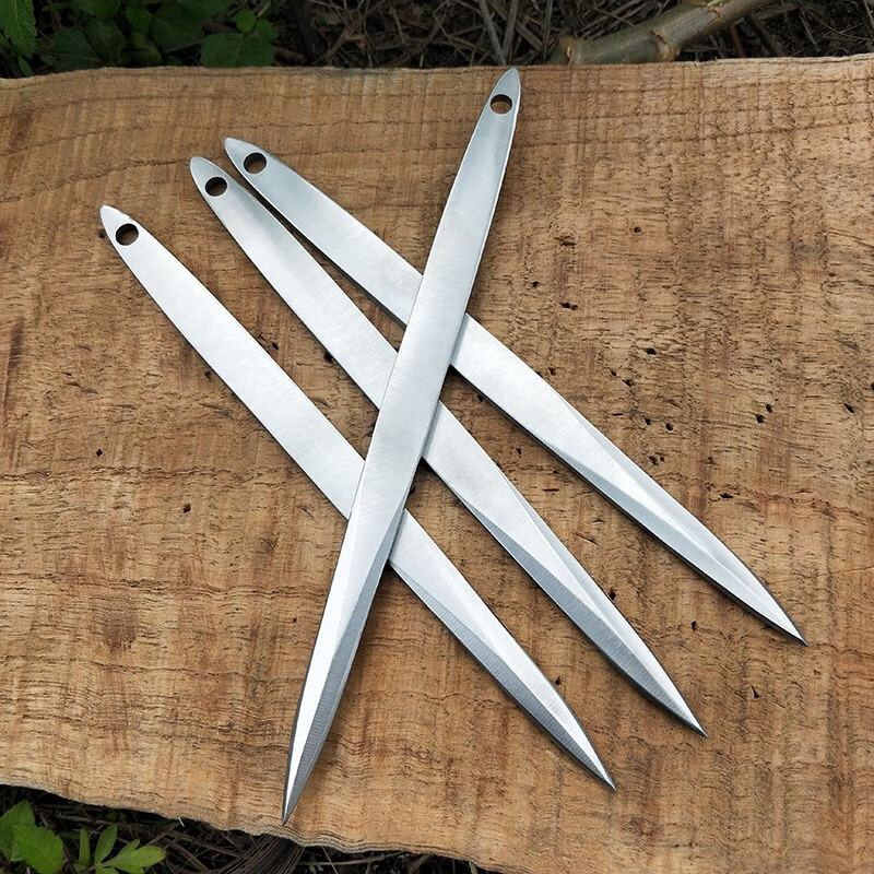 通用飞刀飞镖厚款柳叶针直旋飞钢针飞镖暗器郊外练习户外玩耍投掷运动
