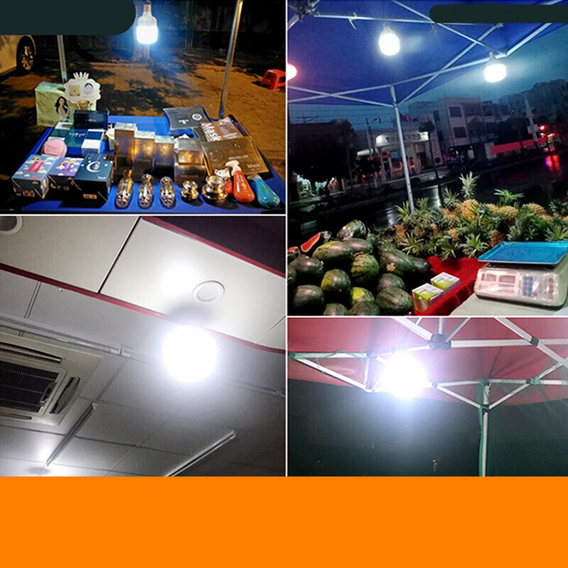 2020新款路边宵夜摆夜摊照明灯led可充电式 蓄电池夜市挂灯地推用的灯