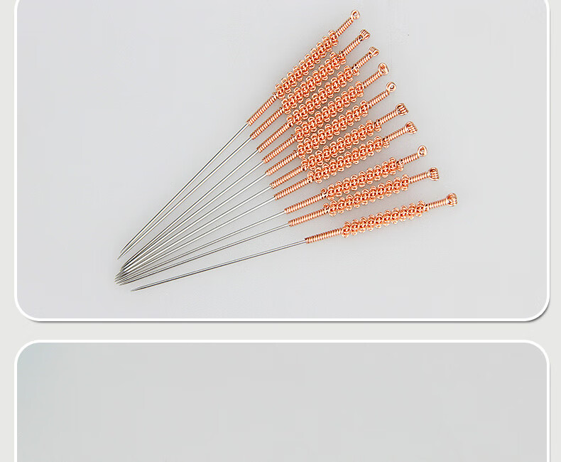 珞亚山川盘龙柄圆利针粗针灸针 盘龙针圆利针灸针 独针 海川通针10根