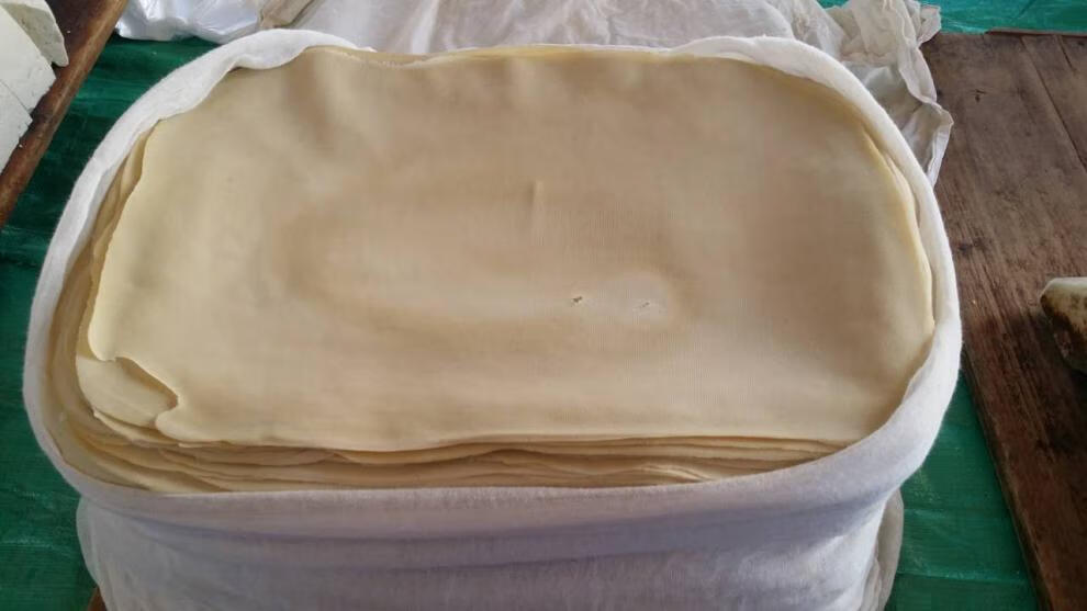 苏北盐城阜宁特产硕集卜页豆腐皮阜宁手工千张传统手工百叶500g