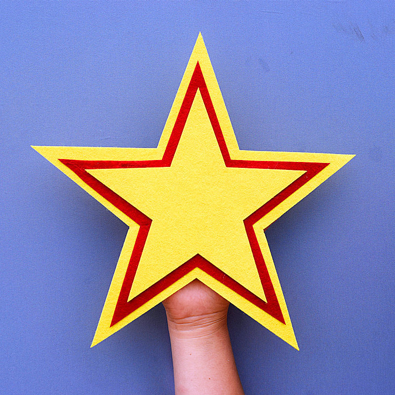 运动会入场开幕式道具手持物手拿五角星爱心形红歌大合唱红星闪闪心20