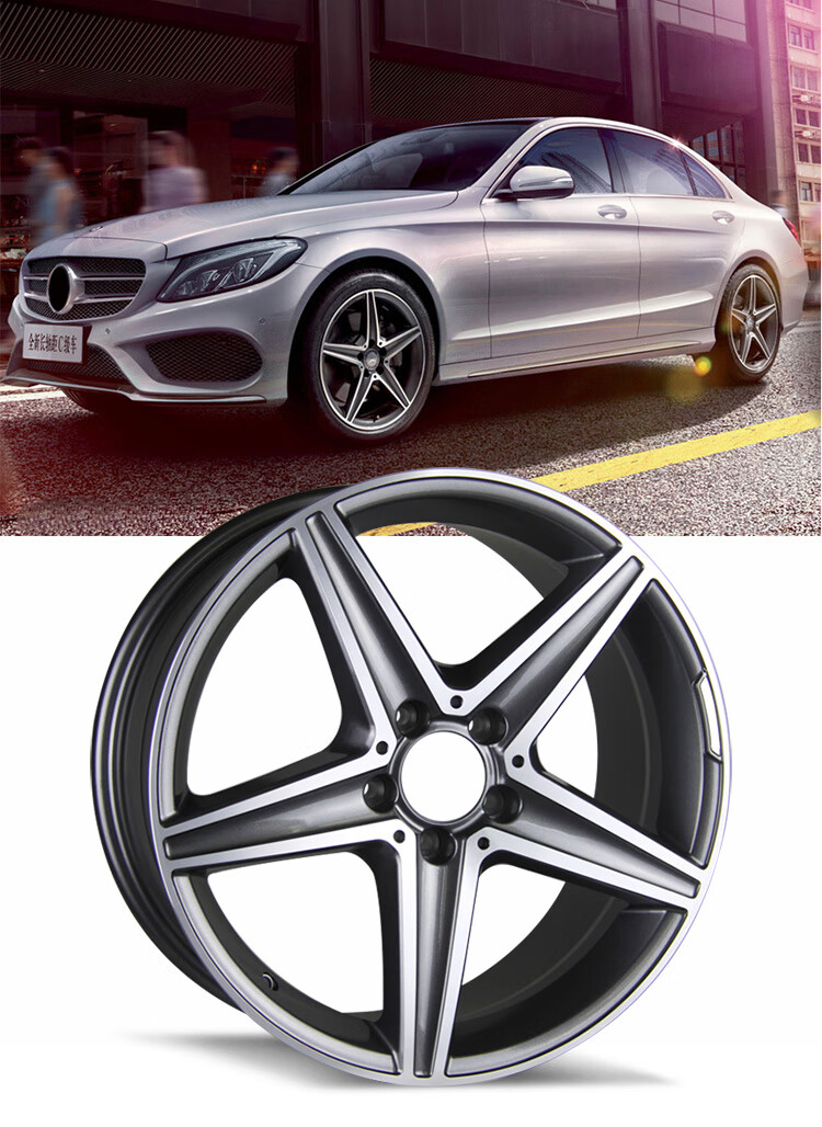 适用于奔驰c260l轮毂 18 19寸轮毂amg改装a180 c200l/c260/e300l/gl