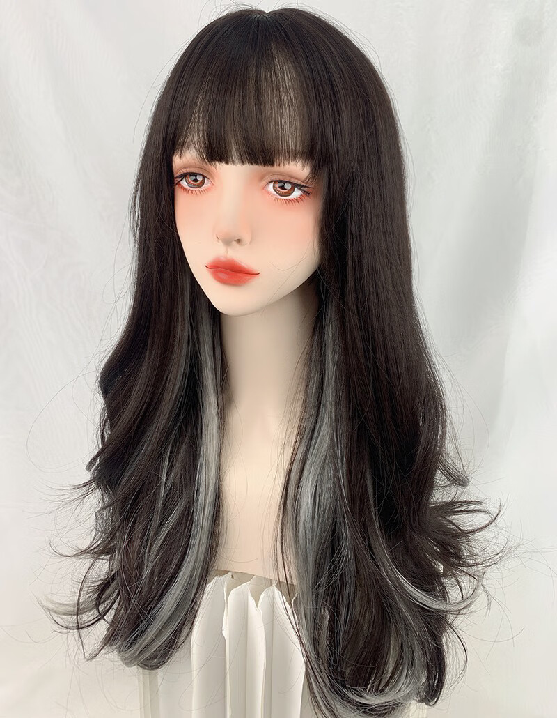 世雅noze假发女挂耳染长卷发长发网红挑染大波浪自然仿真全头套式样