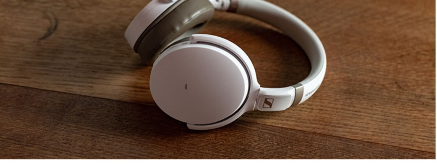 森海塞尔(sennheiser)hd450bt头戴式无线蓝牙主动降噪耳机长待机 白色