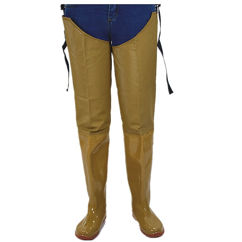 插秧穿的雨鞋新款插秧鞋软底涉水裤中筒高筒靴水田鞋过膝稻田鞋膝下水