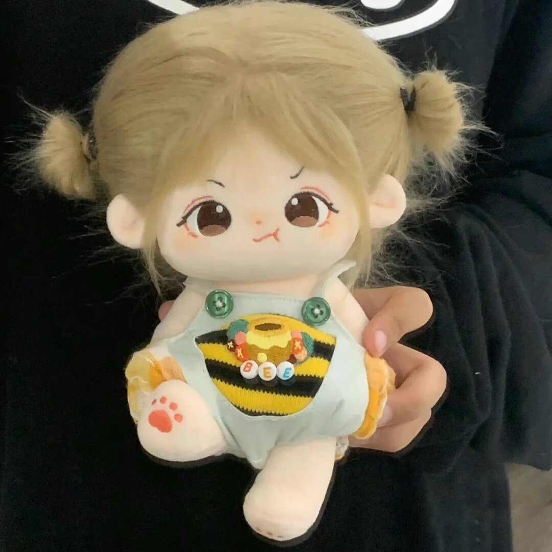 棉花娃娃女娃有骨架 古力 难哄20cm娃衣裸娃炸毛现货可爱毛绒公仔送