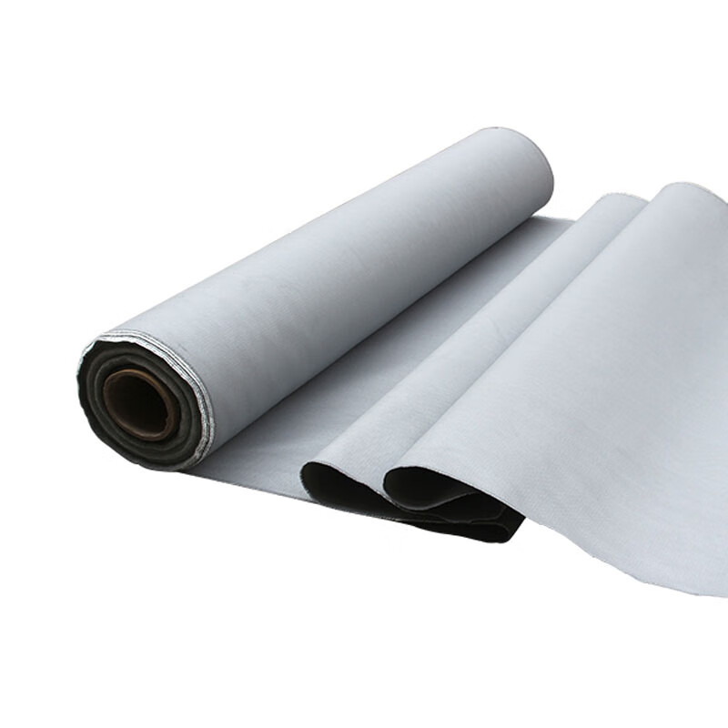 玻璃纤维硅钛合金消防软连接布灰色硅胶布1米宽035mm厚50米一卷a级防