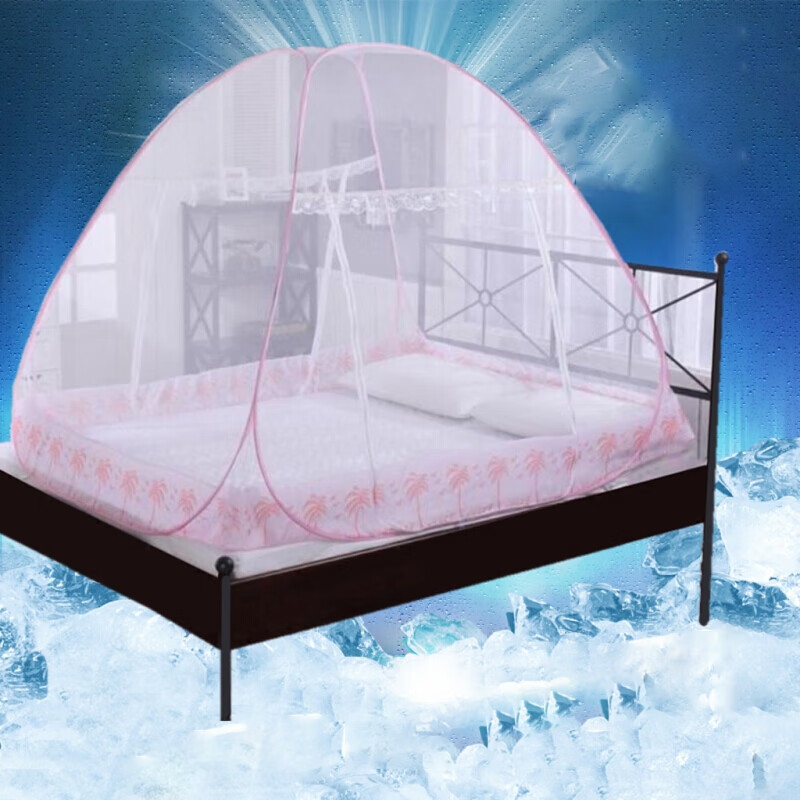 魔术可折叠式蚊帐1.8米床无底1米1.2m1.