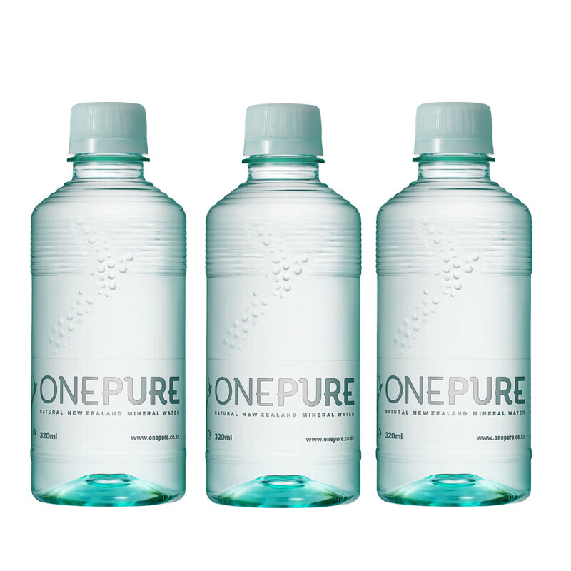 亿纯onepure新西兰天然矿泉水饮用水弱碱性进口水树脂瓶1500ml2瓶