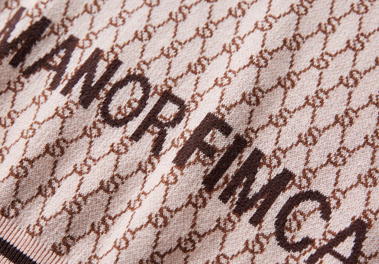 主题字母提花图案