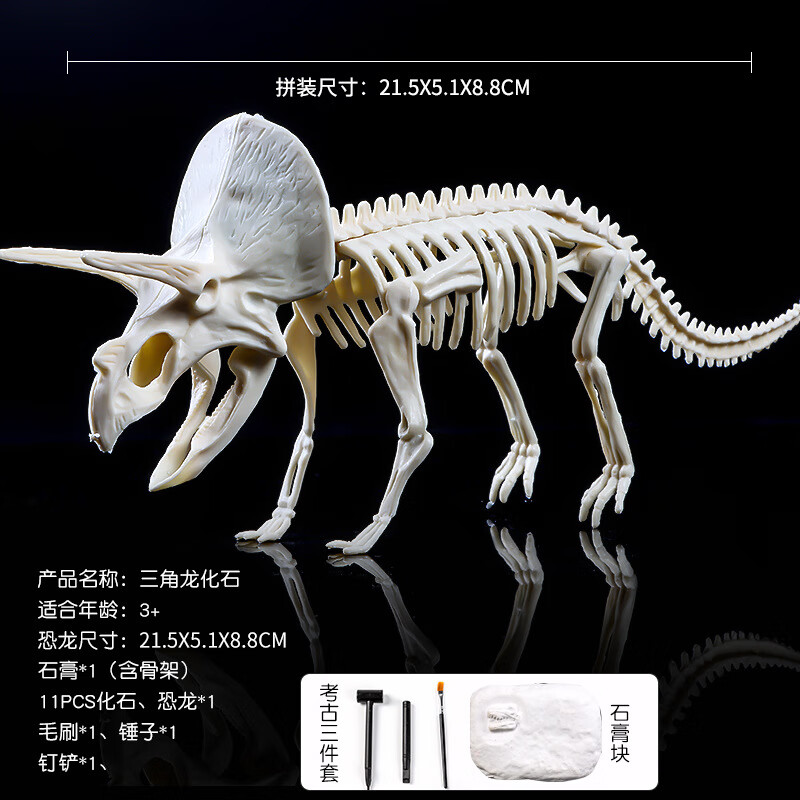 hxh考古宝石矿石化石挖掘挖矿玩具儿童手工diy男女孩钻石寻宝藏盲盒 